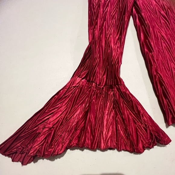 libra Red Bell Sleeve Textured Blouse Women’s Size XL - Picture 6 of 12